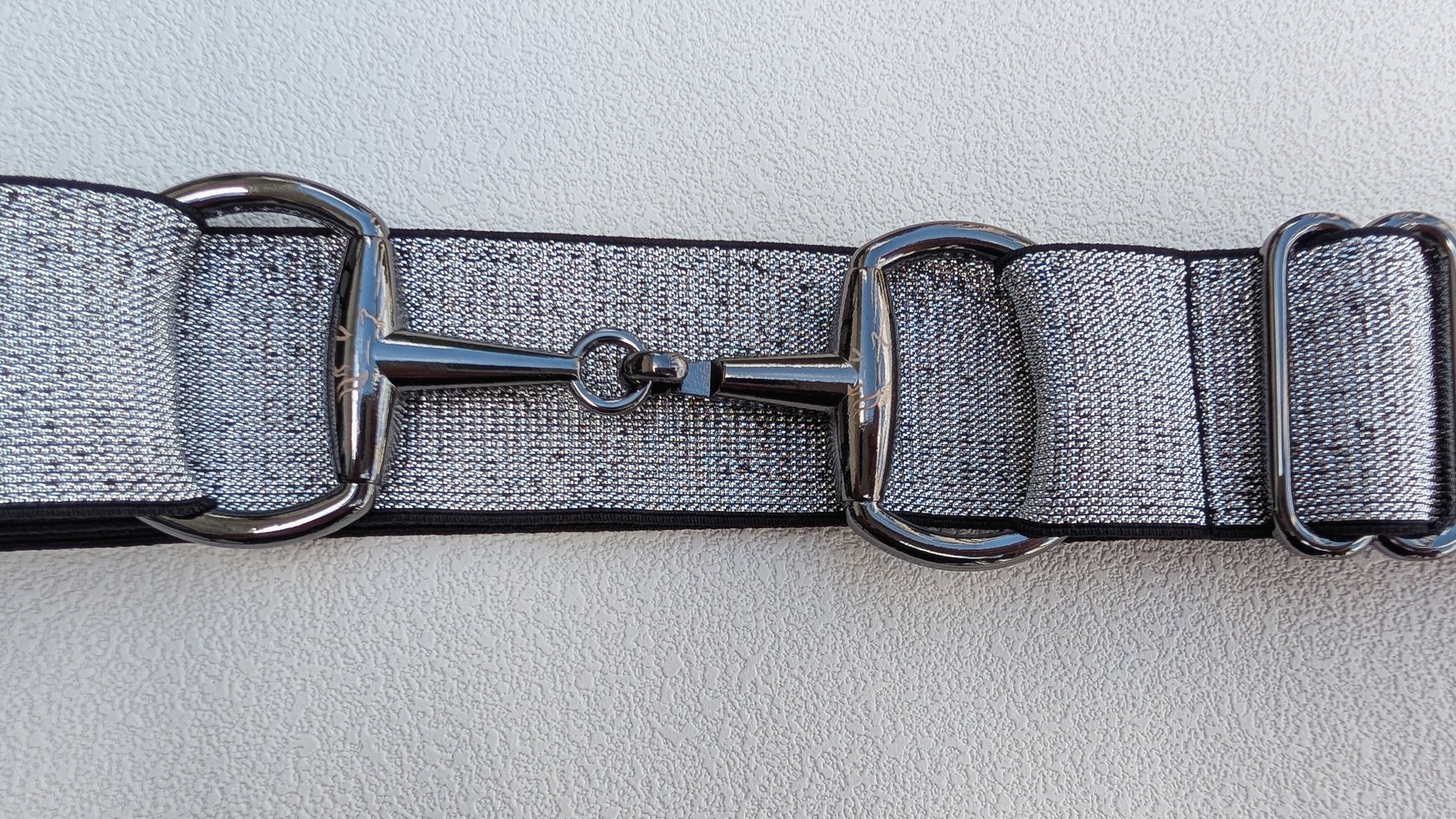 Silver Sparkle Snaffle Belt