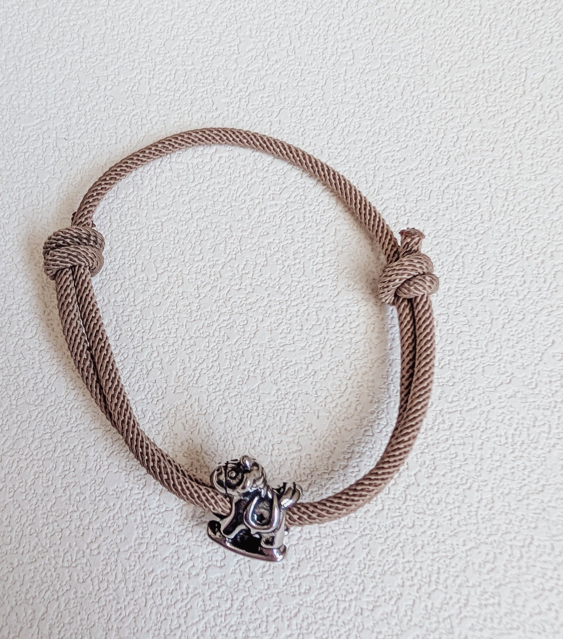 Tan Pony Charm Bracelet