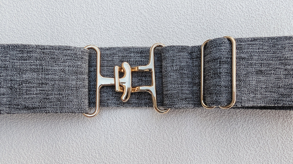 Heathered Grey Surcingle Belt
