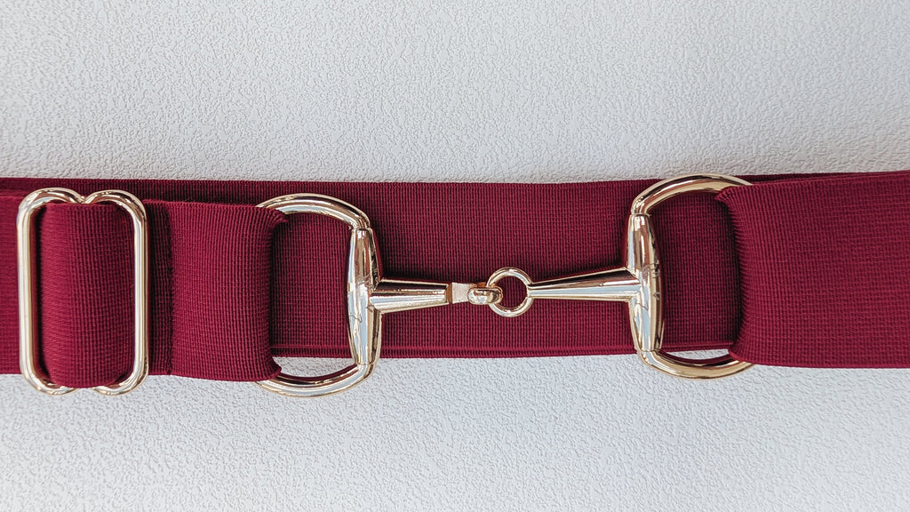 Burgundy Snaffle Belt