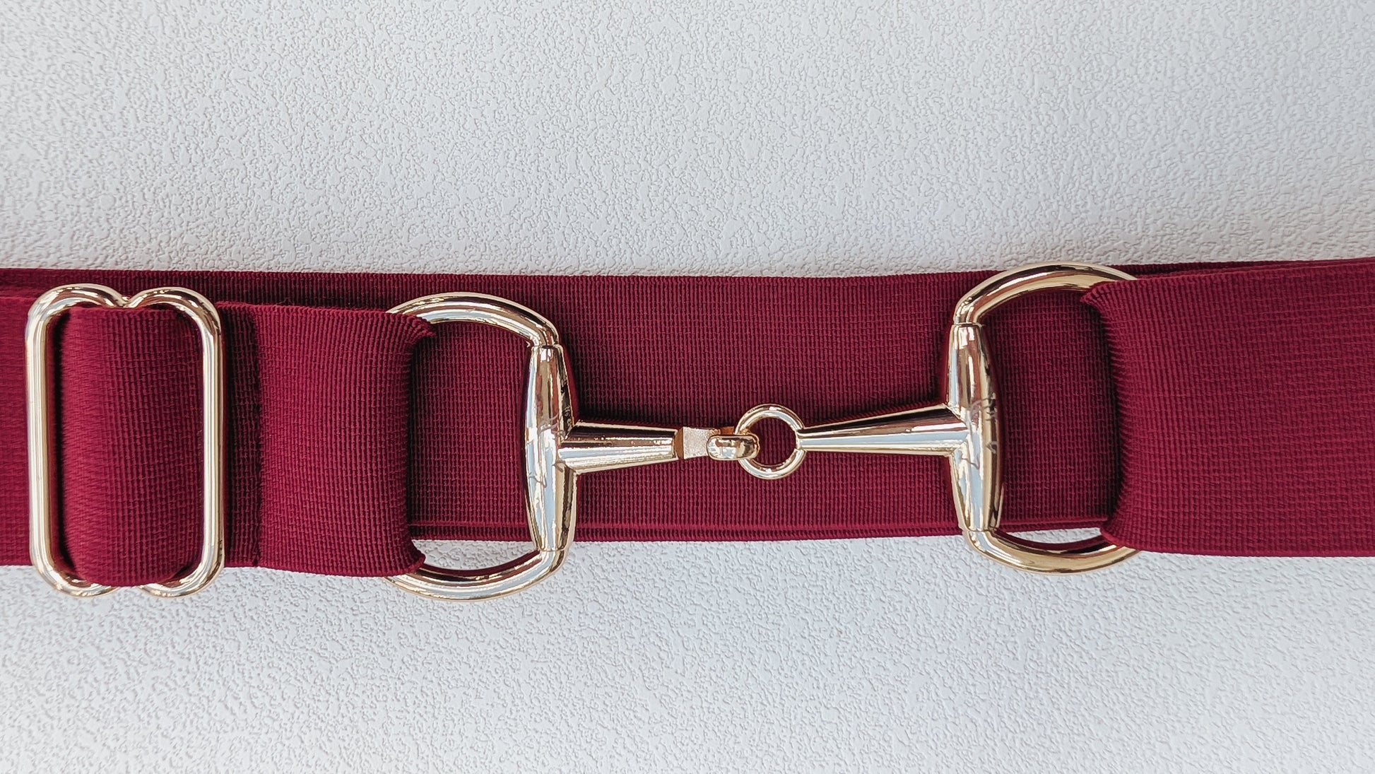 Burgundy Snaffle Belt