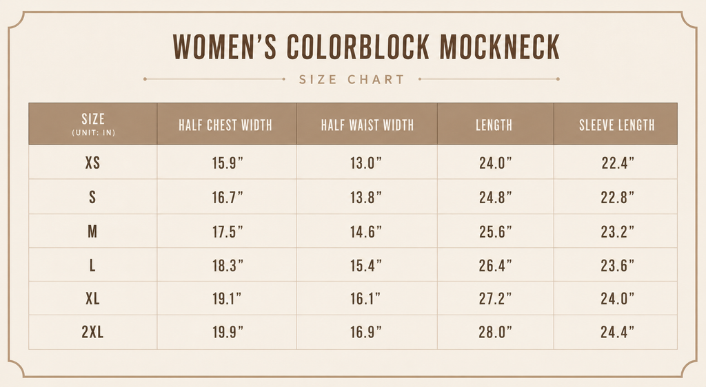 Mockneck Colorblock White & Sand