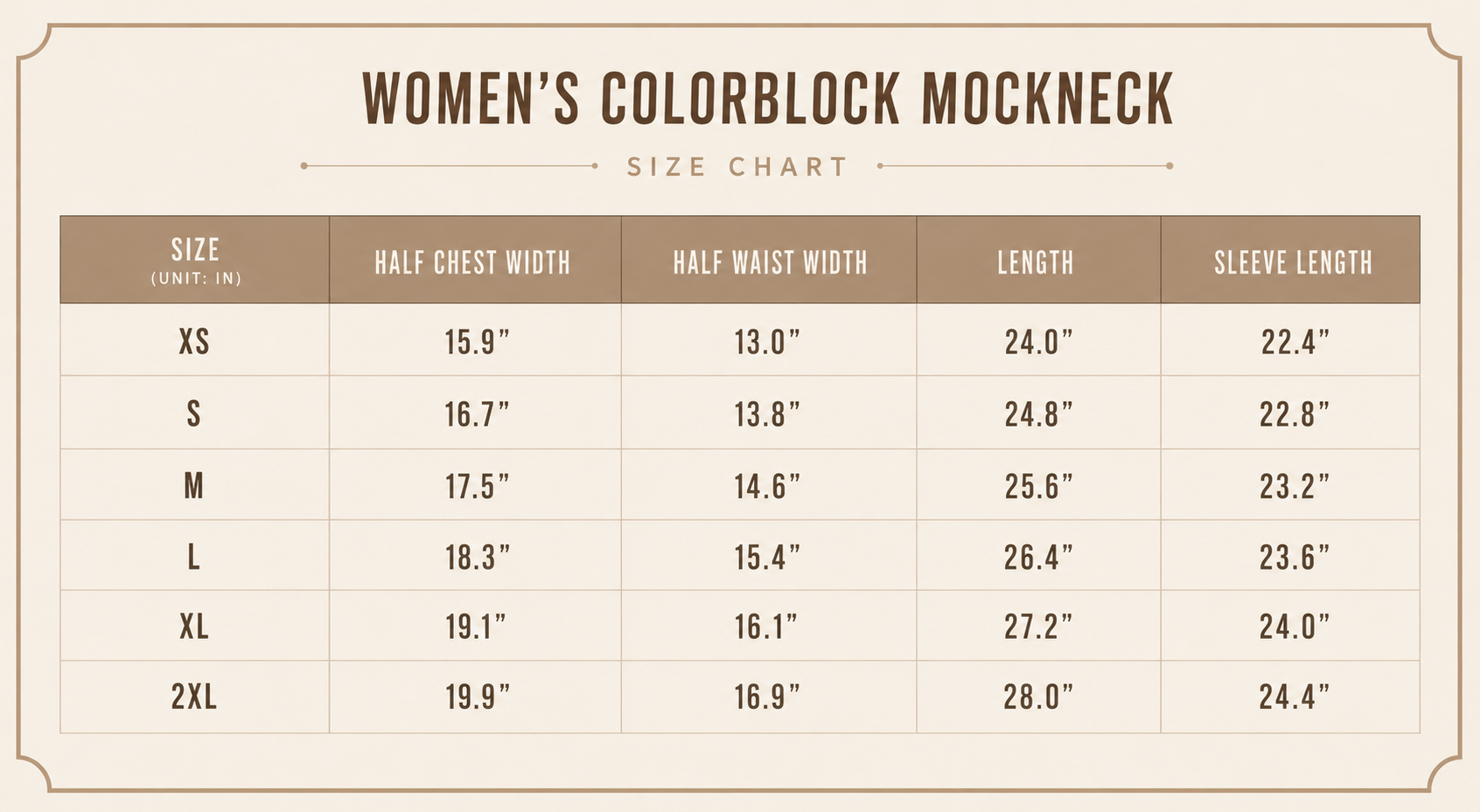 Mockneck Colorblock White & Sand