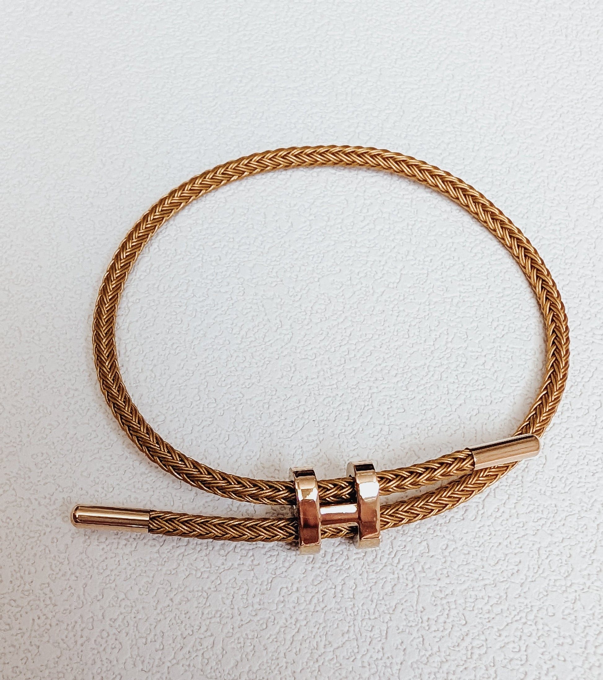 Gold H Bracelet