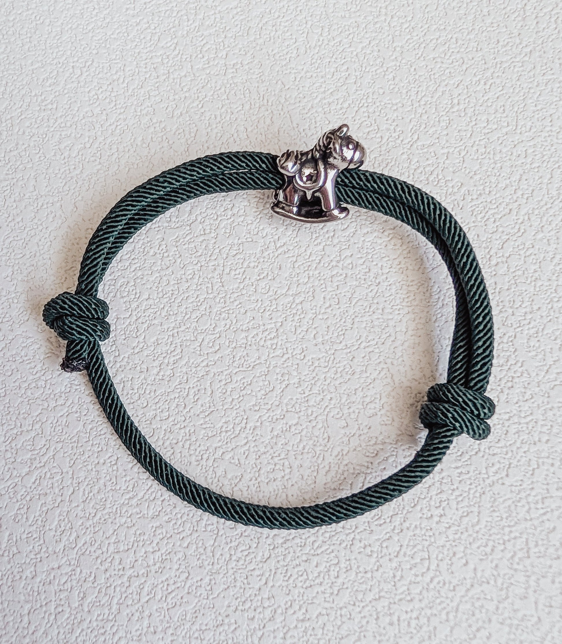 Hunter Green Pony Charm Bracelet