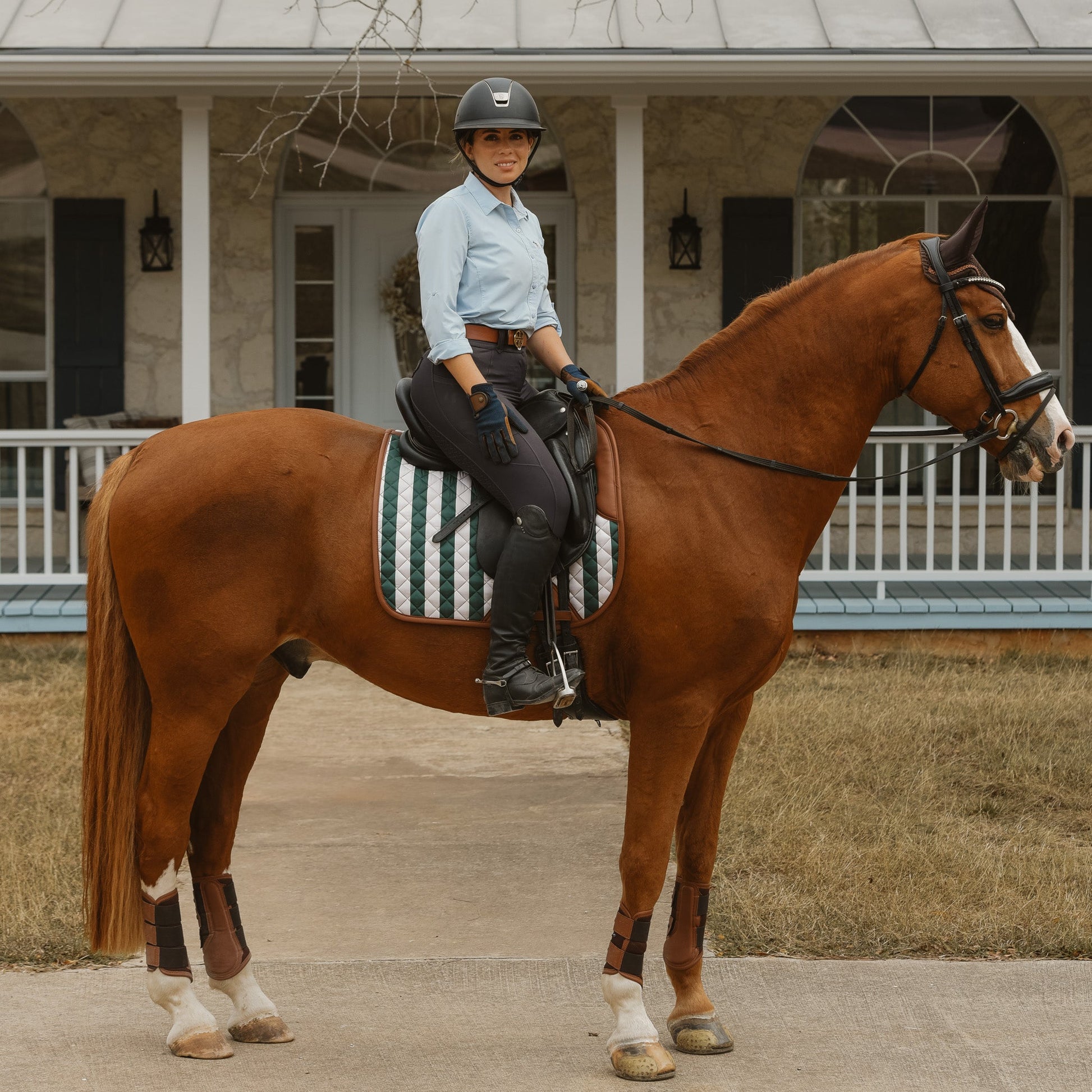 Dressage Pad, Carmel Stripe