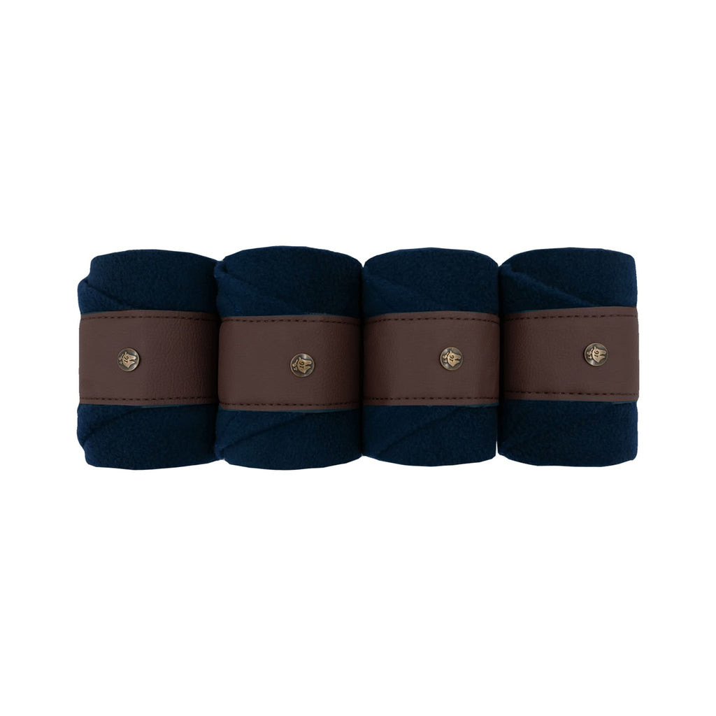 Leatherette Polos, Navy & Hickory