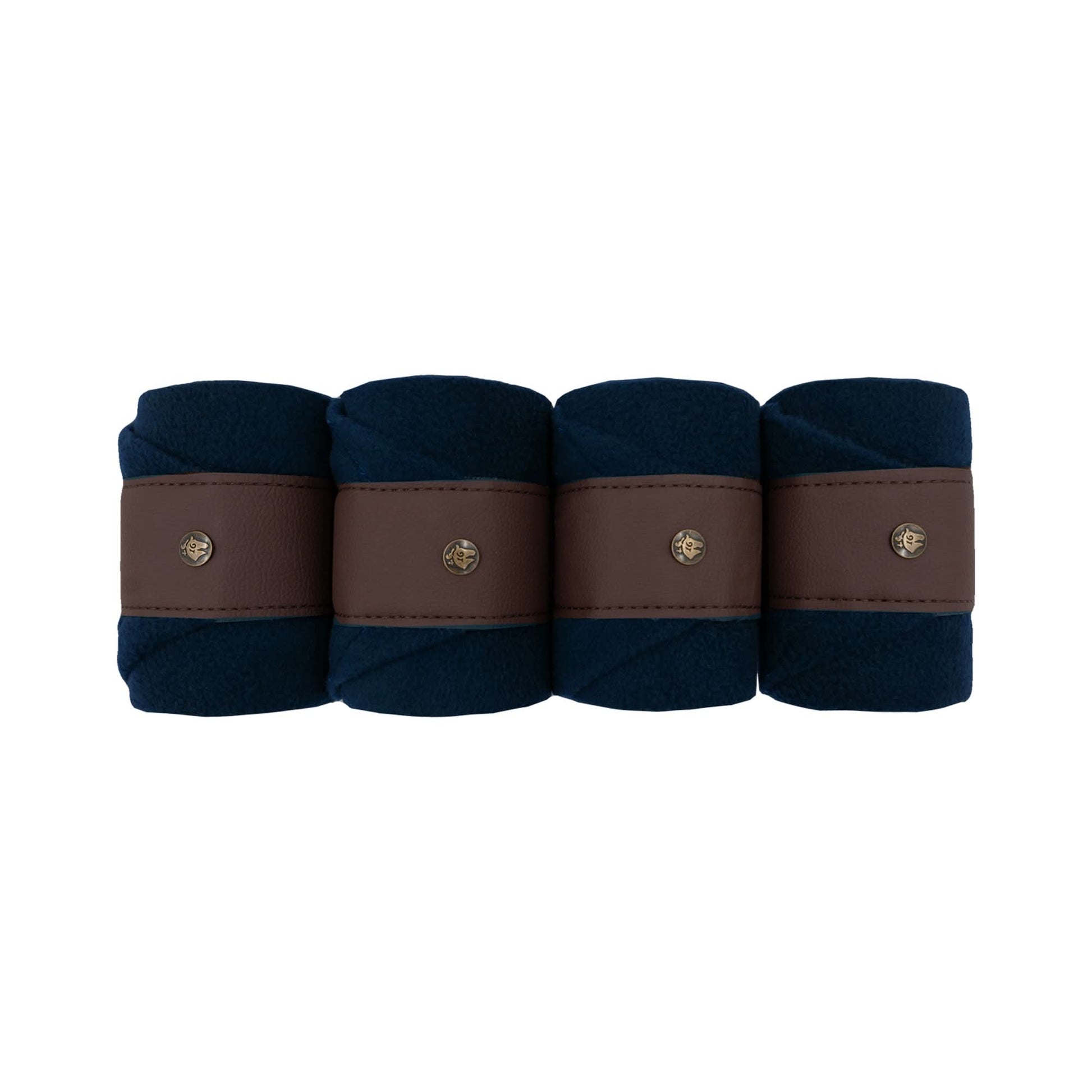 Leatherette Polos, Navy & Hickory