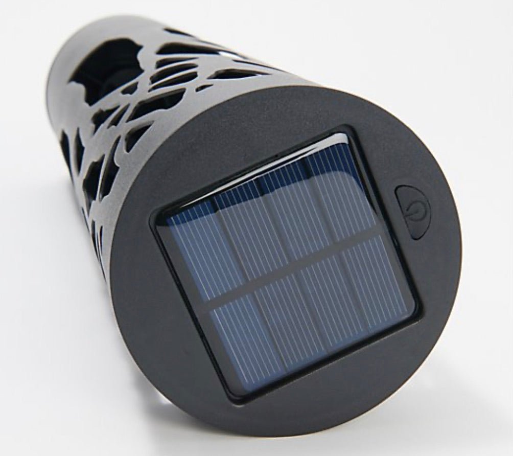 SmartYard 12-Lumen Solar Bollard Light with Tree Design LED 2-Pack