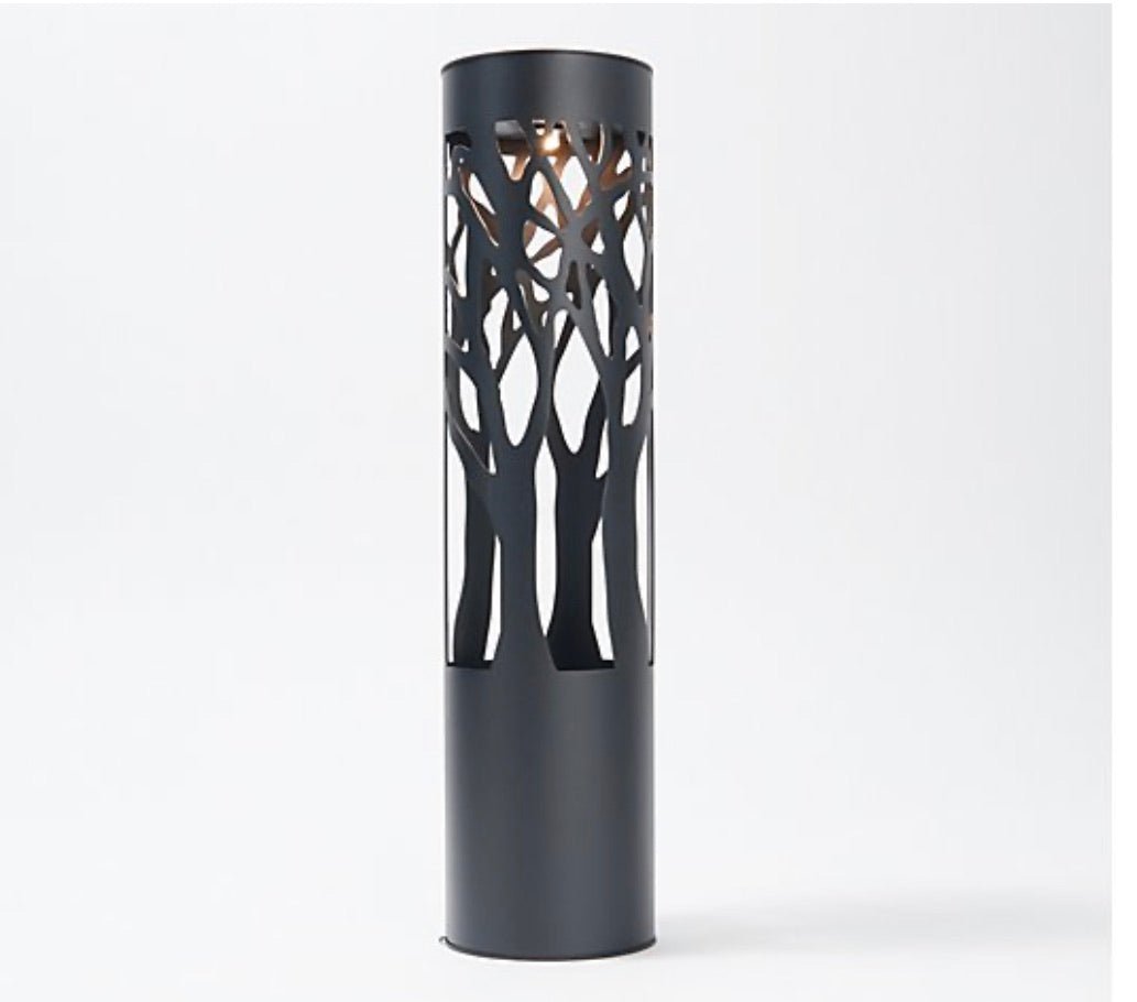 SmartYard 12-Lumen Solar Bollard Light with Tree Design LED 2-Pack