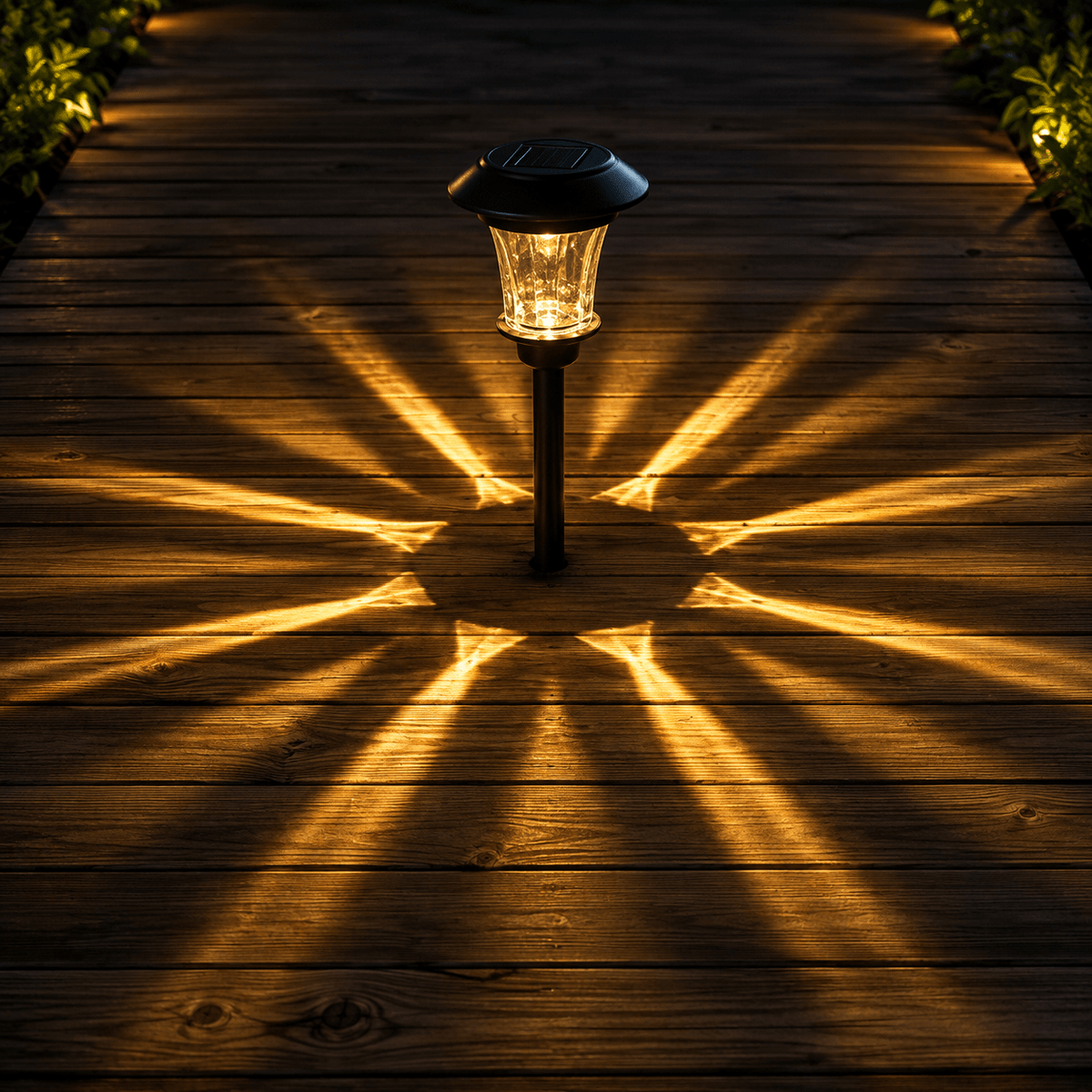 SmartYard Solar LED Large Outdoor Pathway Lights - 8 Pack- Oil Rubbed Bronze