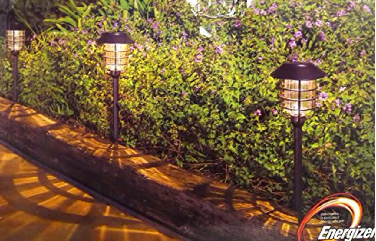 Smartyard Solar LED Large Pathway Lights Oil Rubbed Bronze 8-Pk