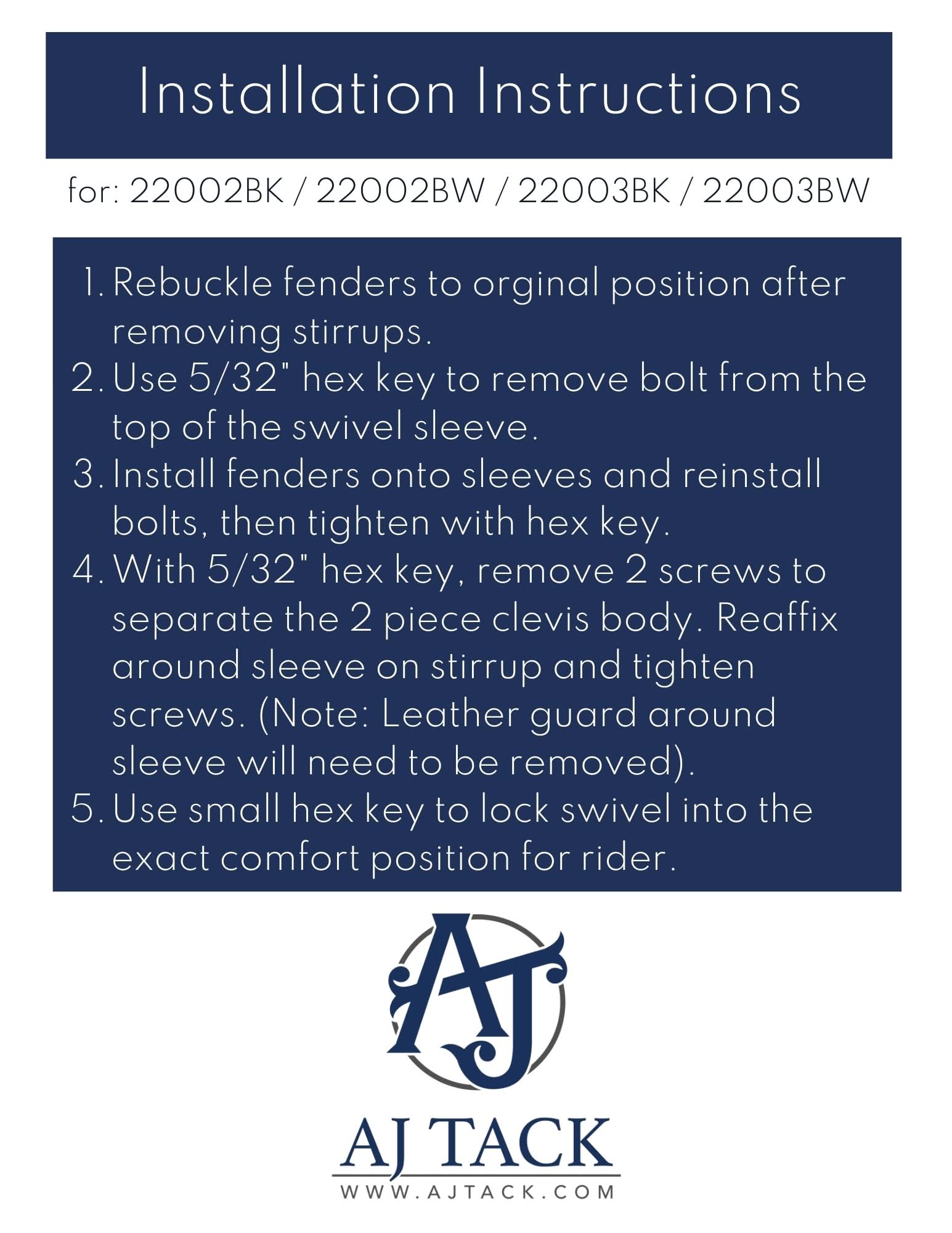 AJ Tack Swivel and Lock Stirrup Turner