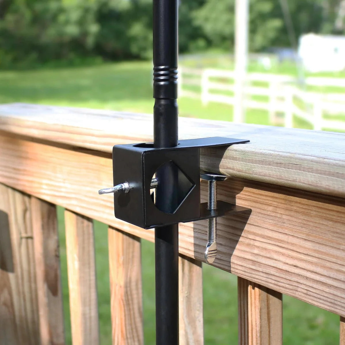 Threshold Deck Torch Clamp,For Pathway Lights -2 Pack [Aluminum]