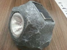 Threshold Gray Solar Powered 10 Lumen LED Rock Spotlight 4 Pk
