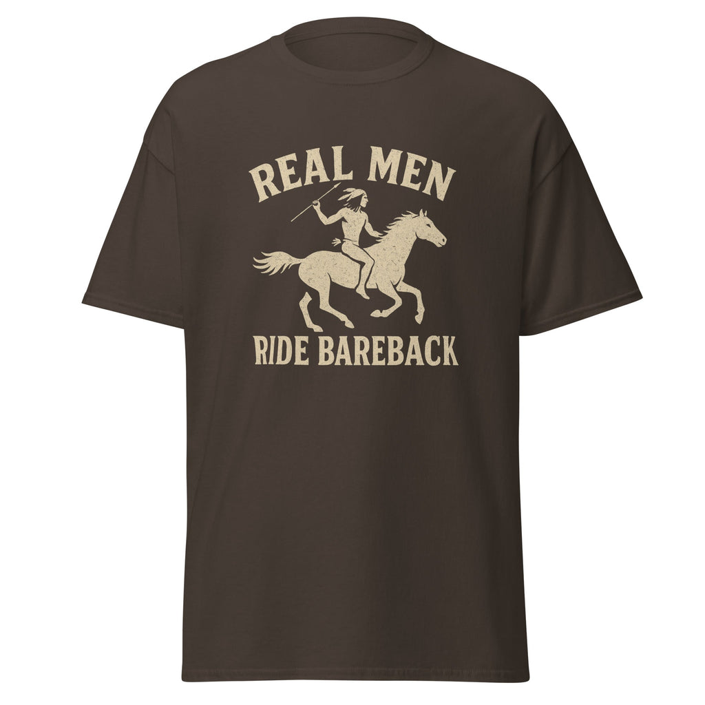 Real Men Ride Bareback Classic Cut Cotton Tee