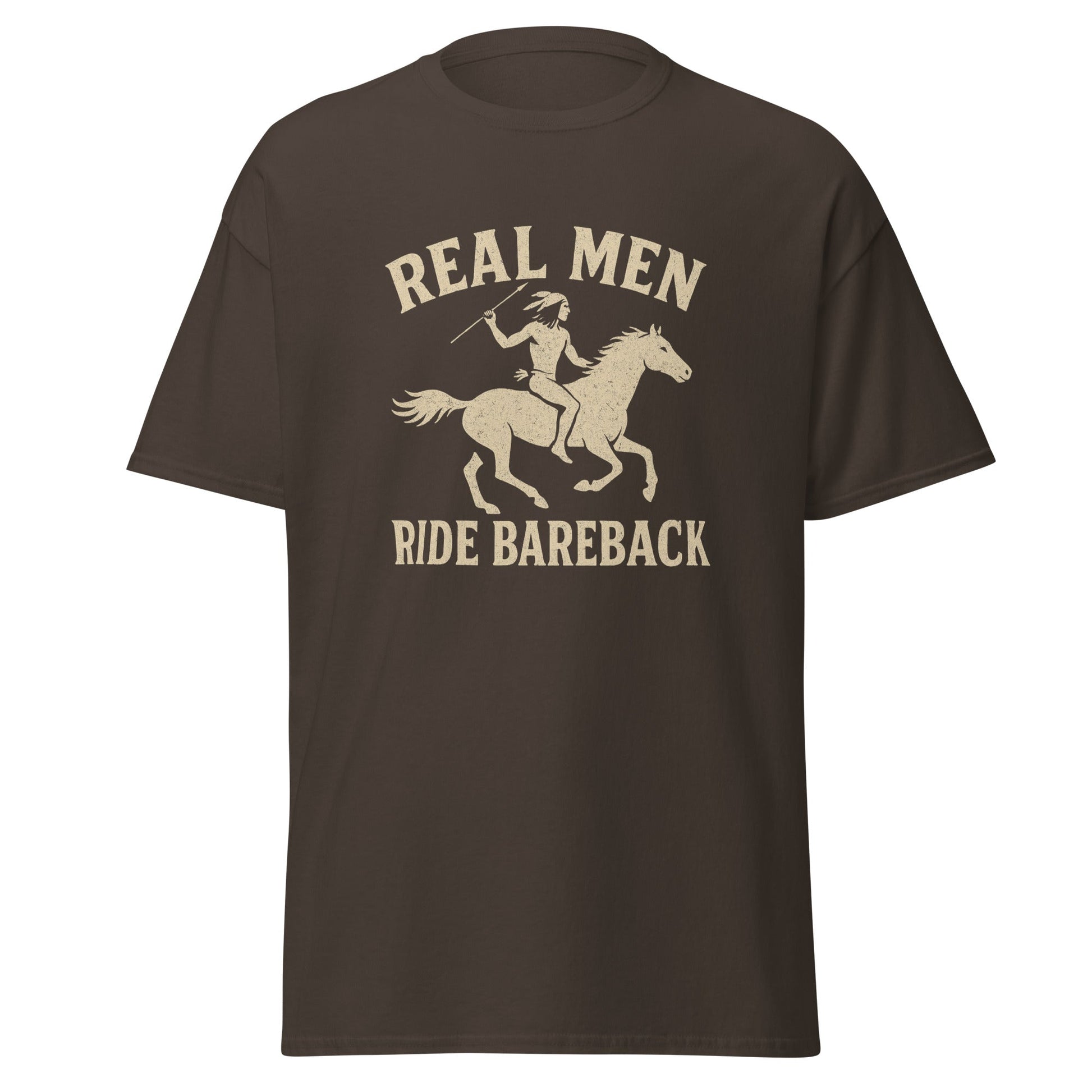 Real Men Ride Bareback Classic Cut Cotton Tee