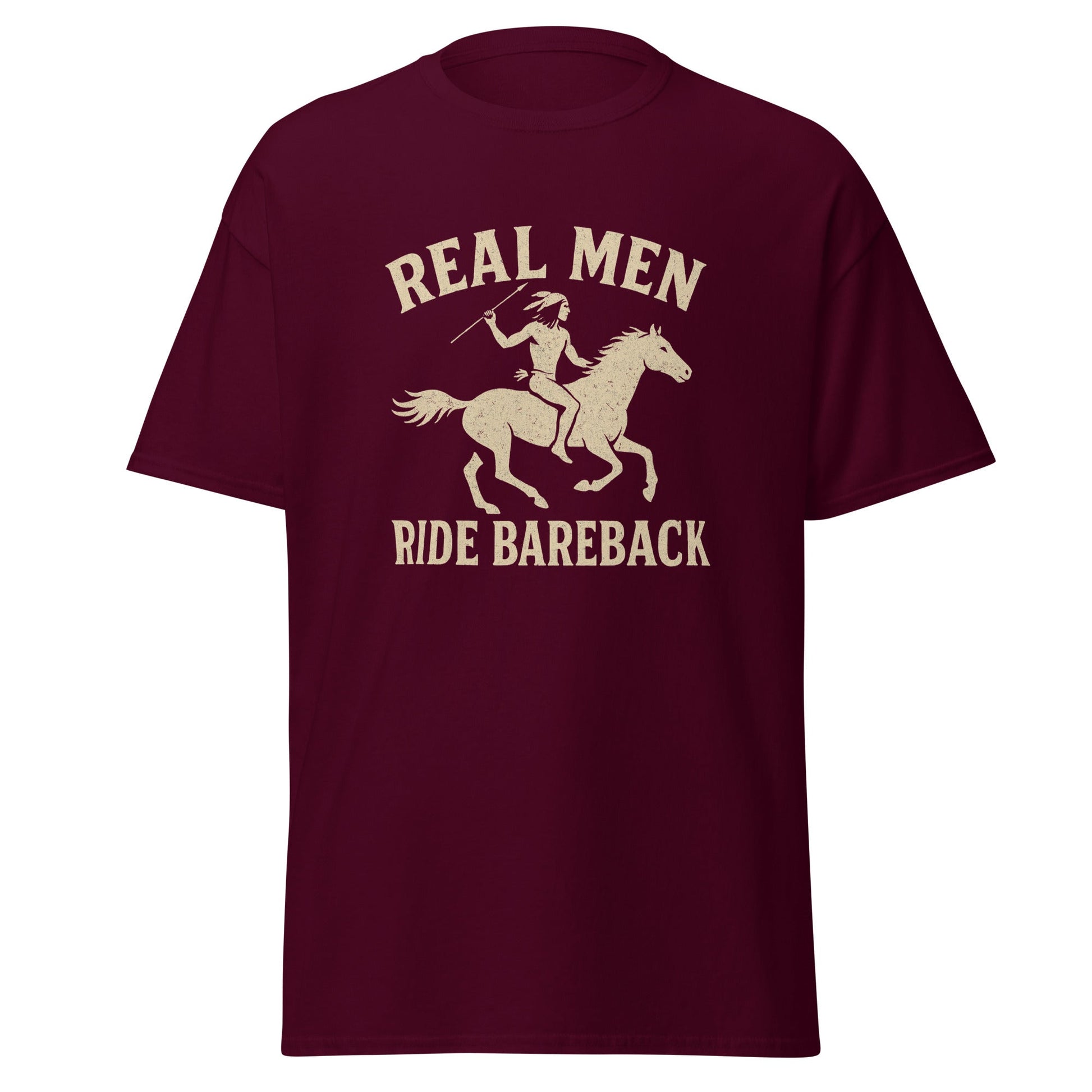 Real Men Ride Bareback Classic Cut Cotton Tee