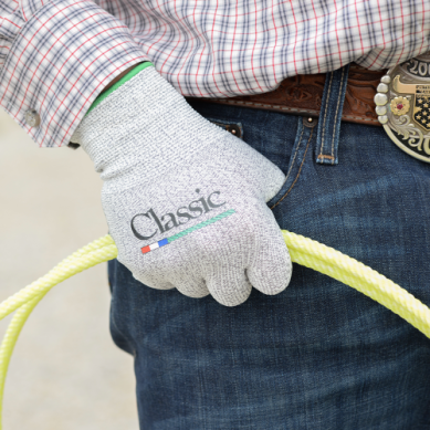 HIGH PERFORMANCE ROPING GLOVES - BLACK KID 6 PK