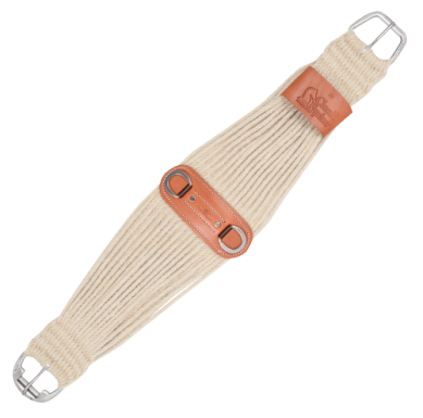 100% Mohair Roper Cinch 27-strand with Leather Center 32"