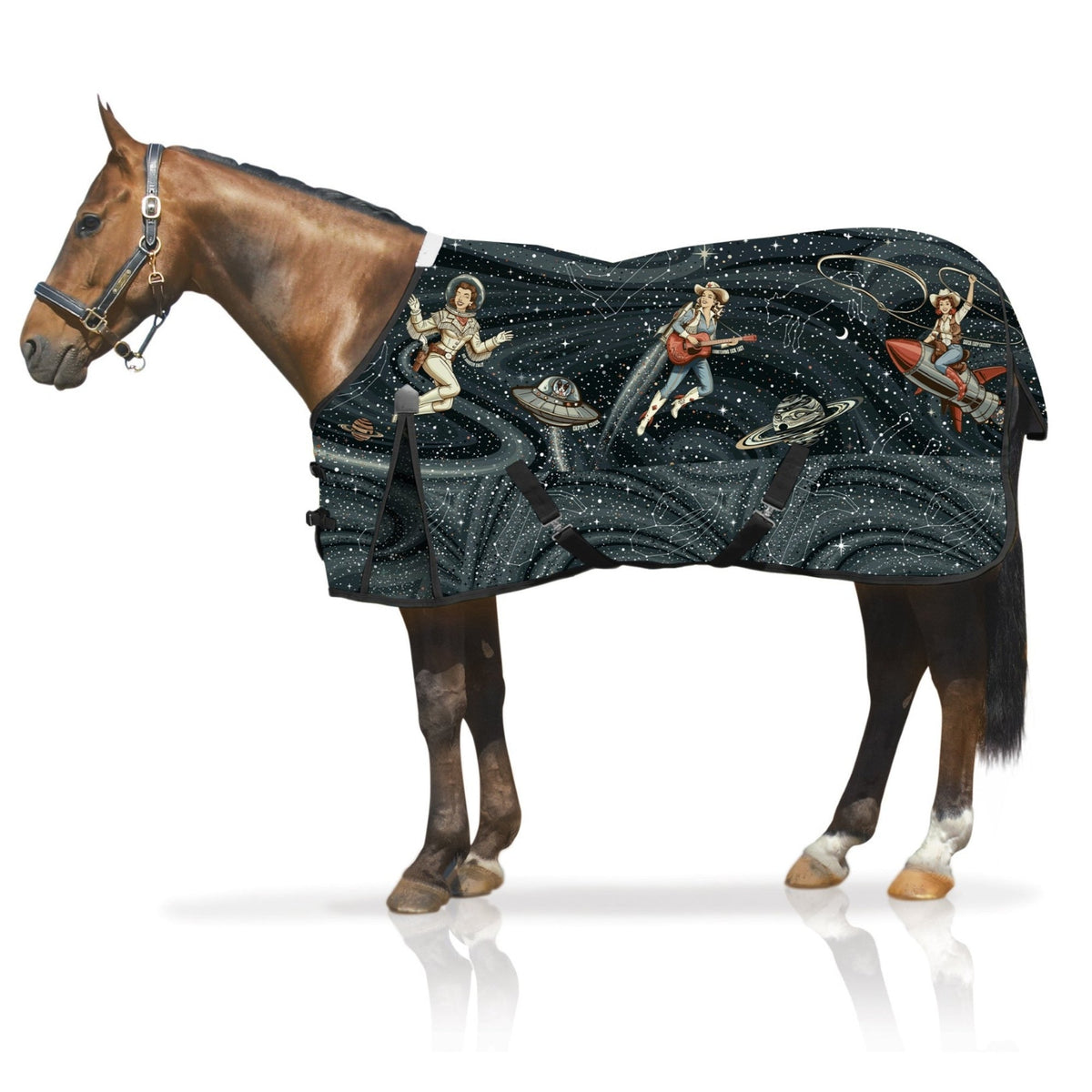 Jeffers Expression 1200D Draft Horse Turnout Blanket, 240 g | Waterproof, Breathable & Safe Design