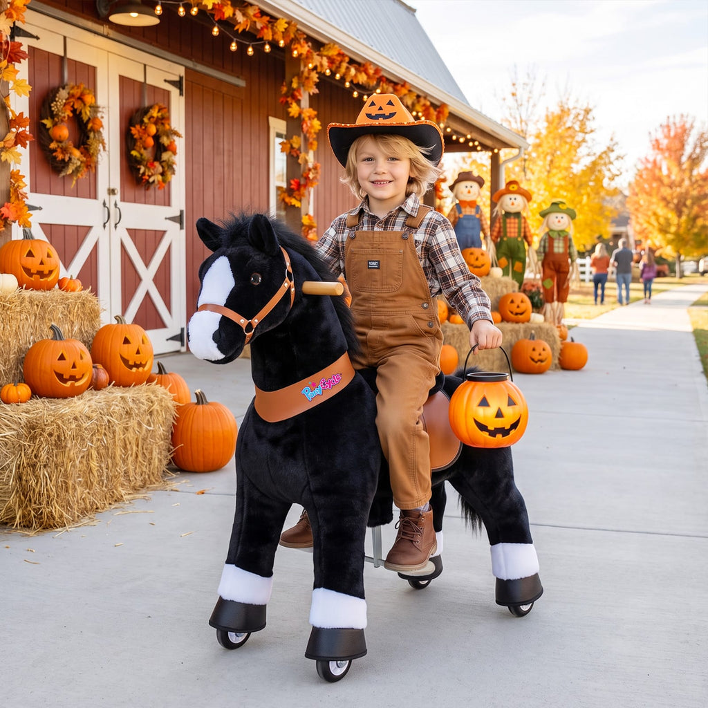 Model U® Horse Ride-On Toy Age 4–7 – Black