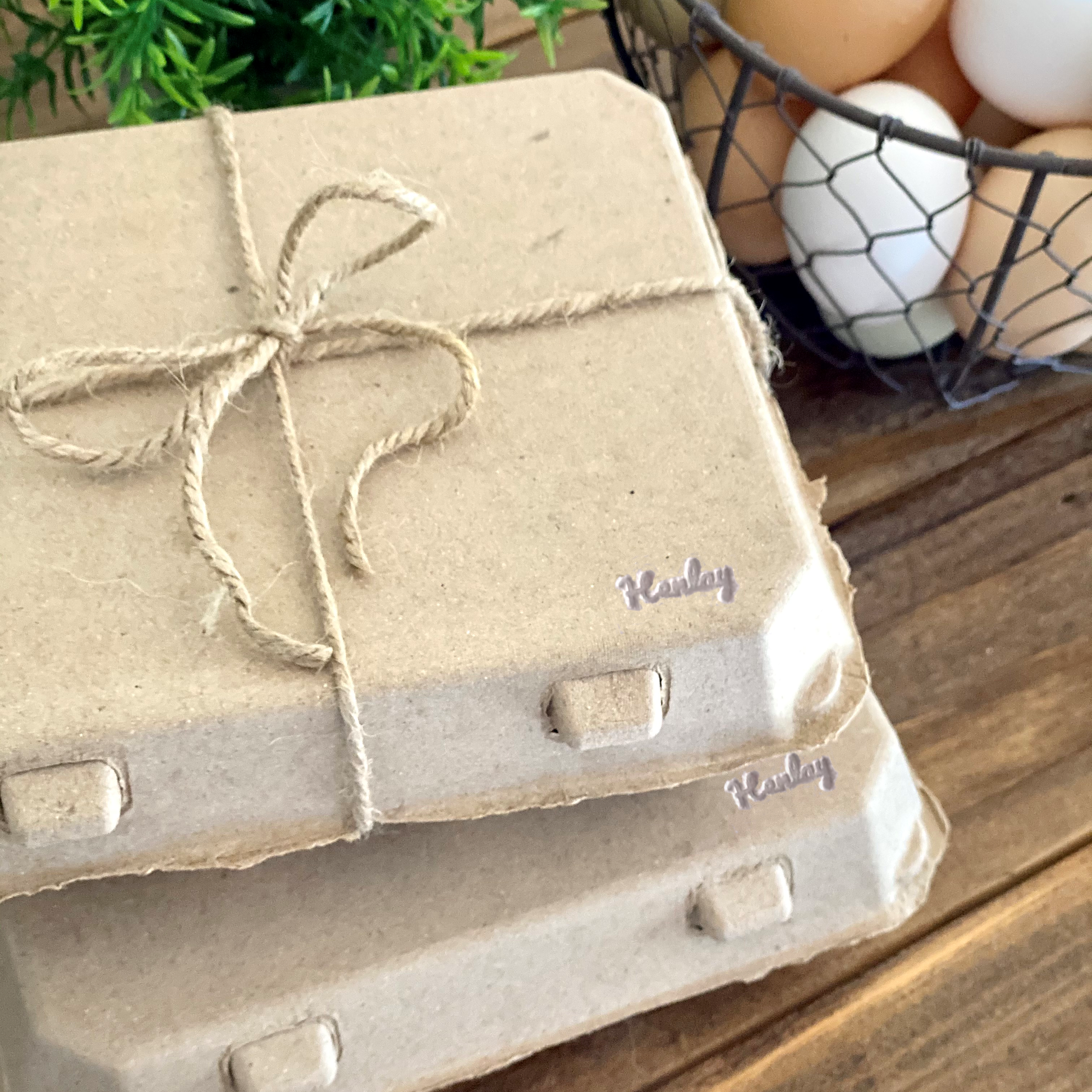 Henlay Vintage Blank Egg Cartons, Classic 3x4 Design, 2 Colors, 25, 65, 75, or 200 Pack