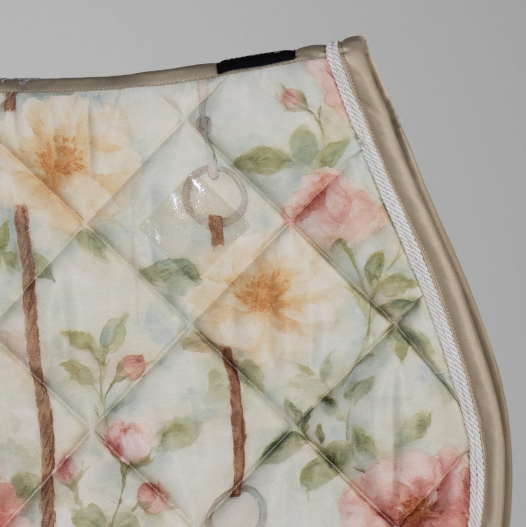 Dapplebay Vintage Floral Jump Saddle Pad
