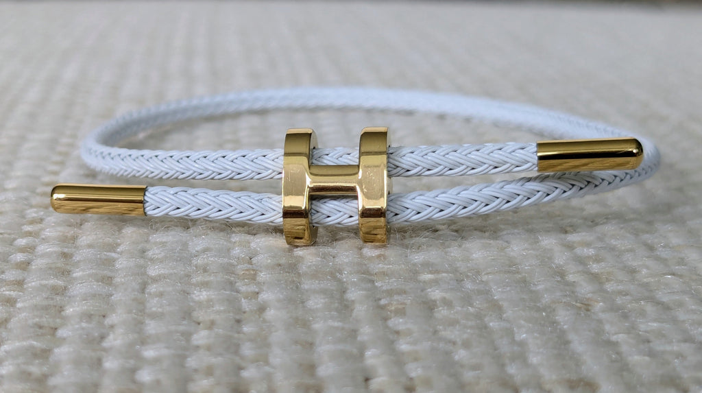 White H Bracelet