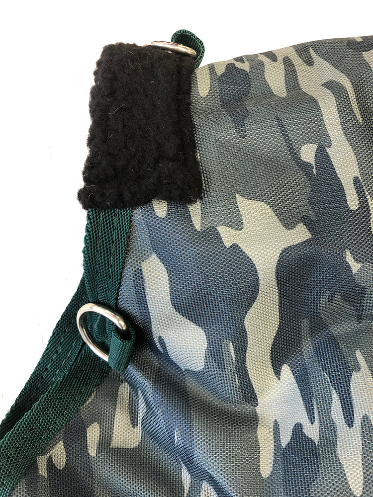 AJ Tack 1200D Waterproof Turnout Horse Blanket with Hood - Camouflage
