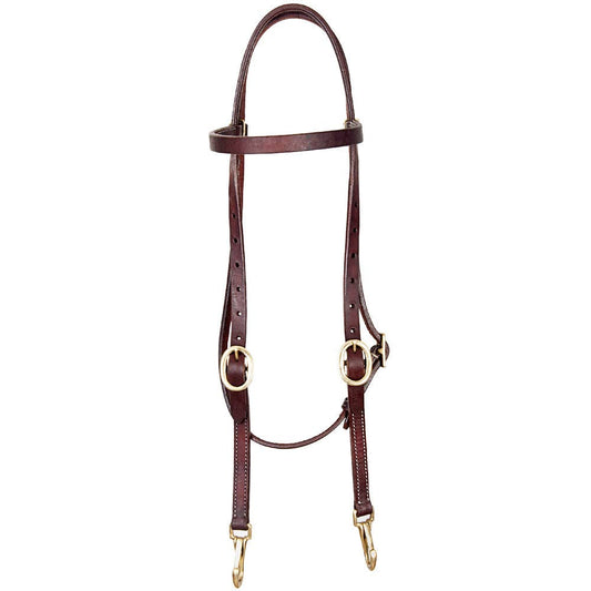 Horse Browband Headstall Leather Working Tack - Blazzing Bridles