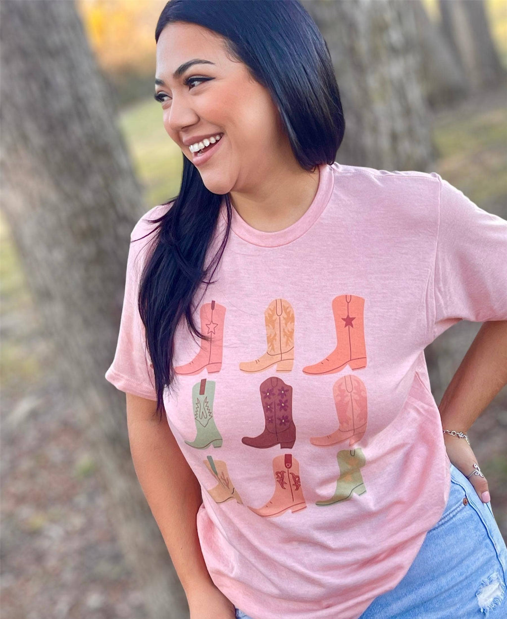 Colorful Cowgirl Boots (T-Shirt)