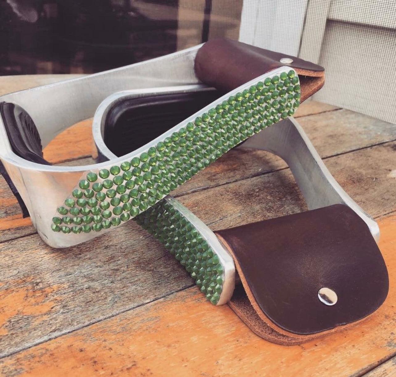 bling western stirrups