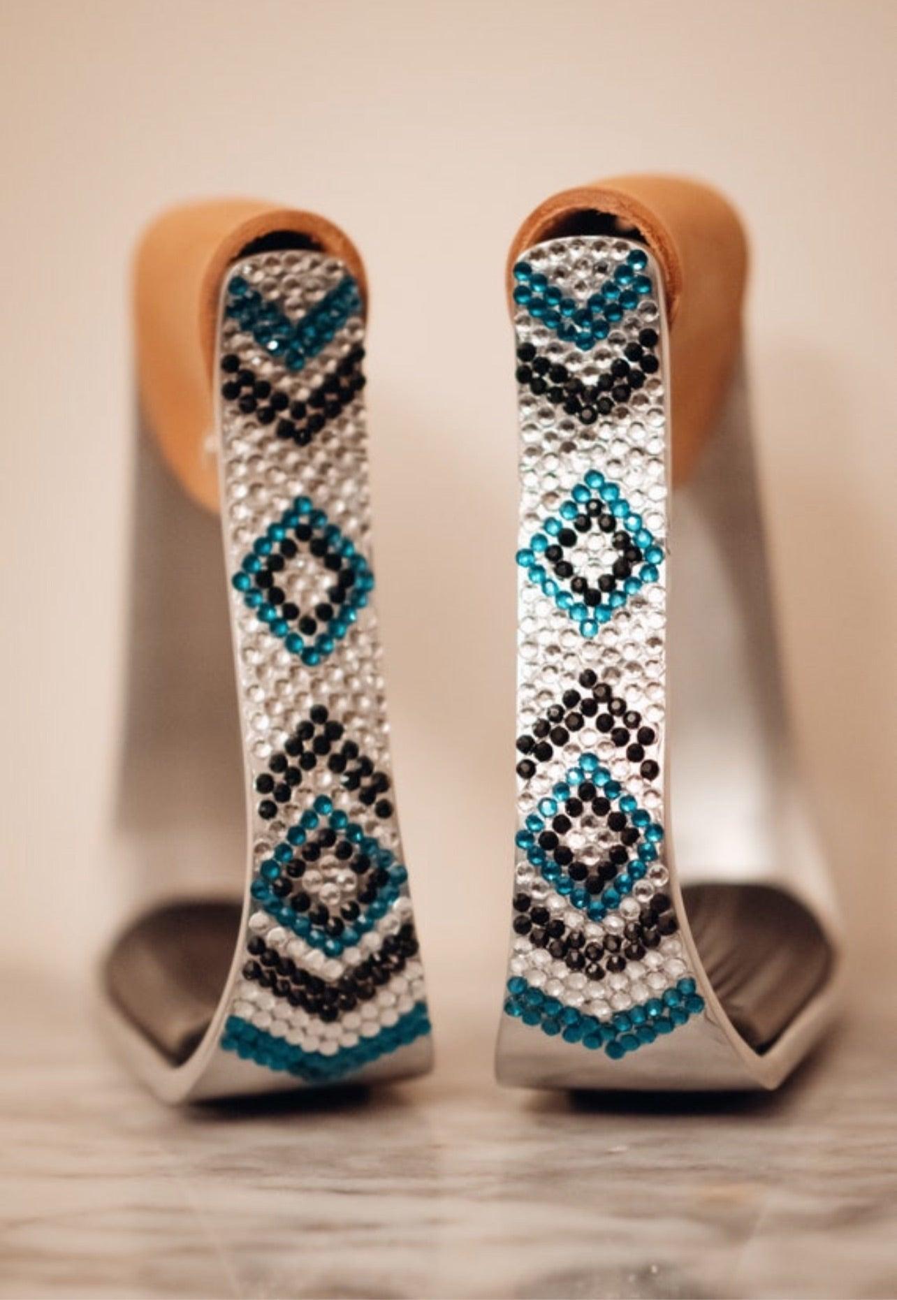 bling western stirrups